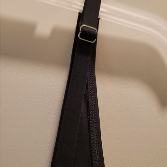 Lands end square neck underwire Tankini Swimsuit Top 18 Black - Picture 6 of 7